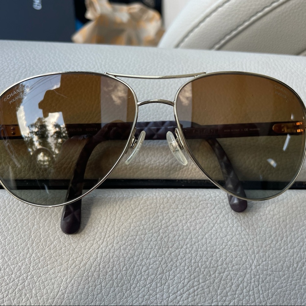 Authentic Chanel Aviator Glasses